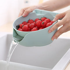 Double layer Fruit Plate with Mobile Phone Holder