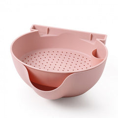 Double layer Fruit Plate with Mobile Phone Holder