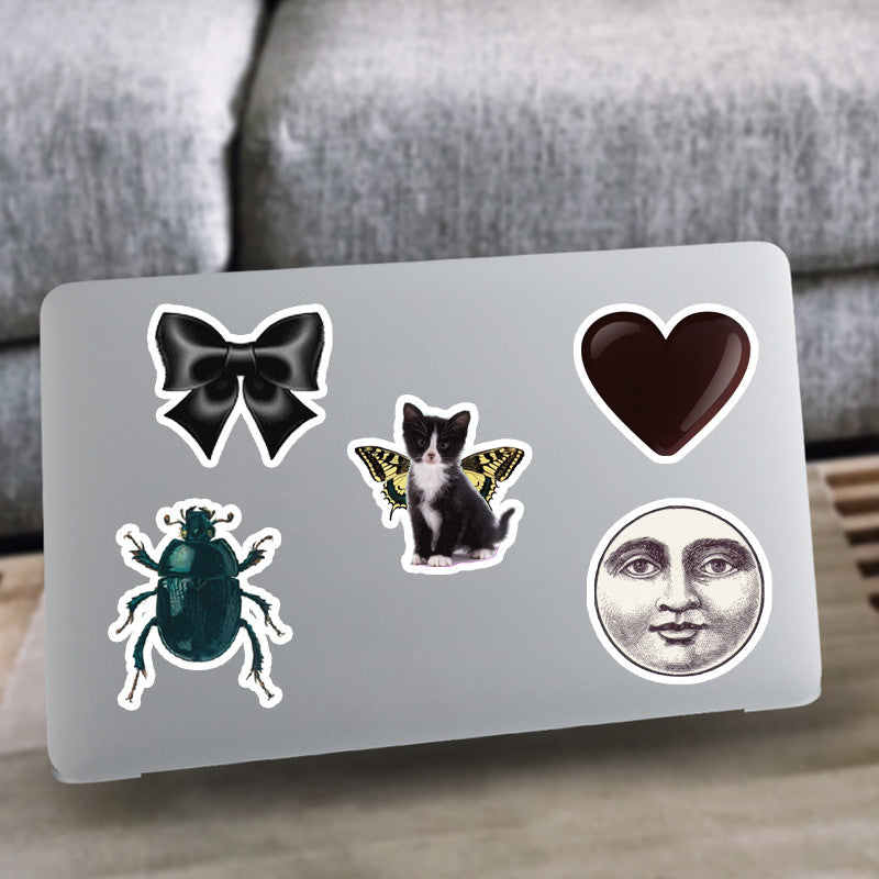 60pcs Vintage Waterproof Stickers Water Bottle Laptops Phones