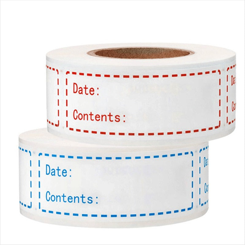 Reusable Freezer Labels for Food Storage Containers & Lids