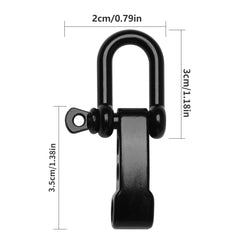 1pc U Anchor Screw Pin Cord Rope Bracelet Buckle Outdoor Survival Accessories