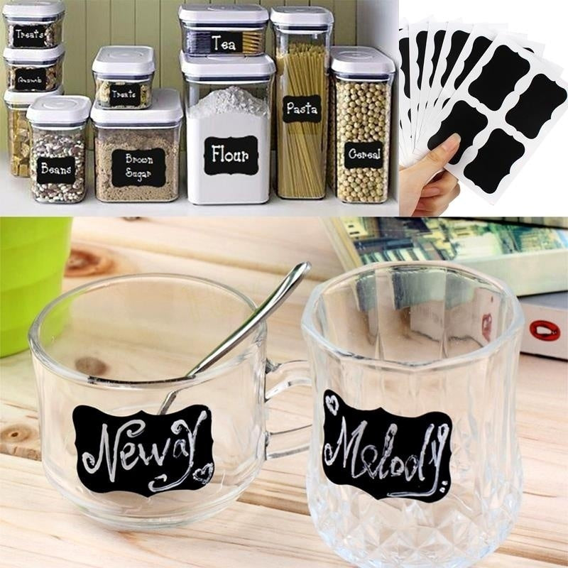 Vinyl Chalkboard Label Stickers Blackboard ChalkBoard Stickers Jar Labels