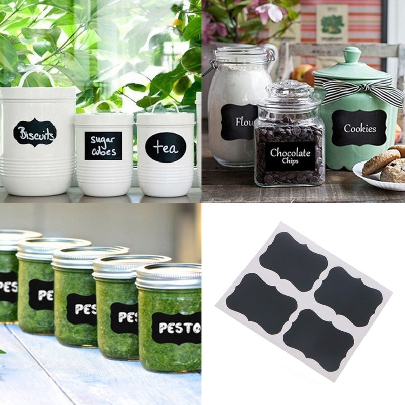 Vinyl Chalkboard Label Stickers Blackboard ChalkBoard Stickers Jar Labels