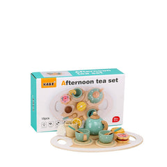 Kids Wooden Dessert Shop Tea Set, 15pcs