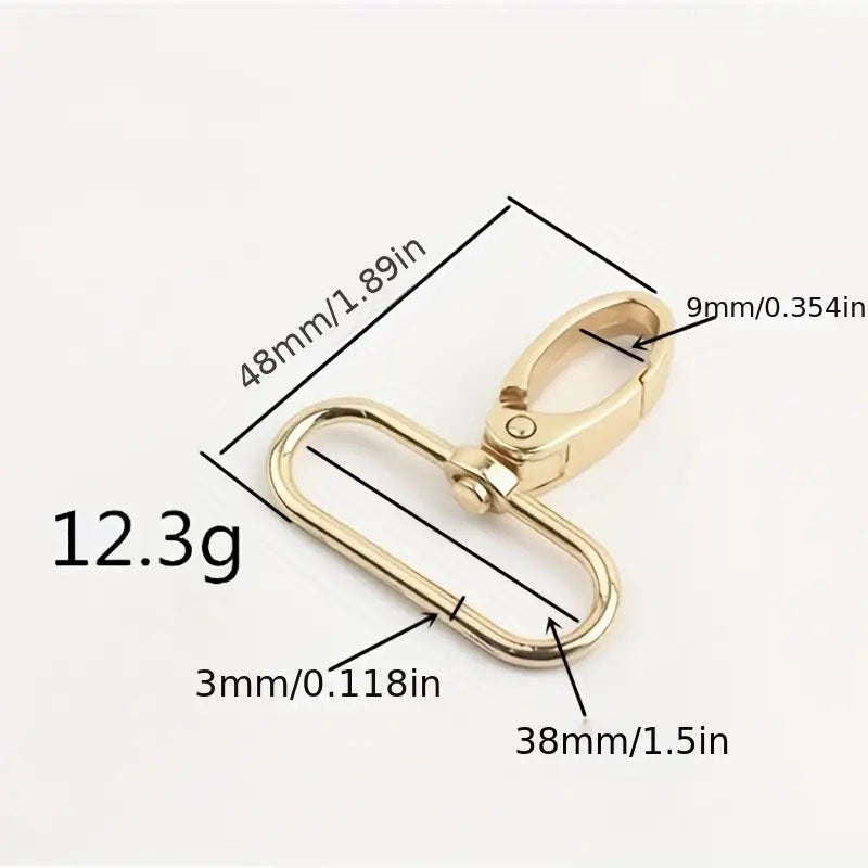 1pc 1.5inch 3 Bag Strap Hook Oval Swivel Clasp DIY Keychain & Bag Accessories
