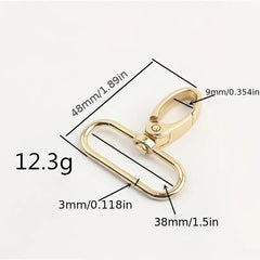 1pc 1.5inch 3 Bag Strap Hook Oval Swivel Clasp DIY Keychain & Bag Accessories