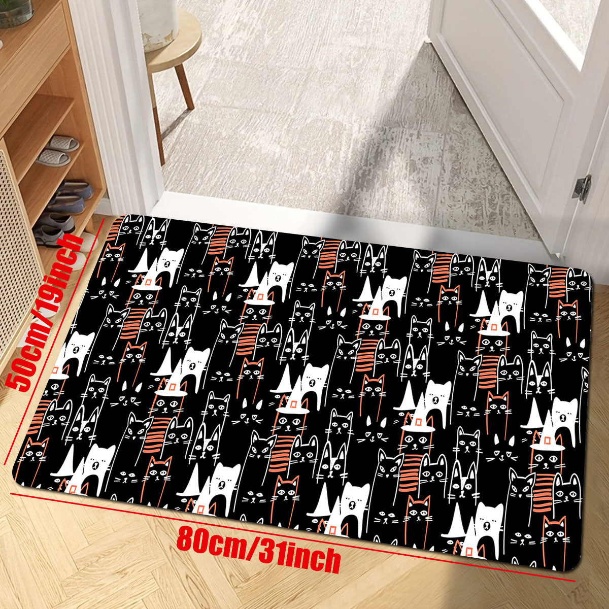 Cat Kitchen Mat Anti Slip Soft Absorbent Bath Mat