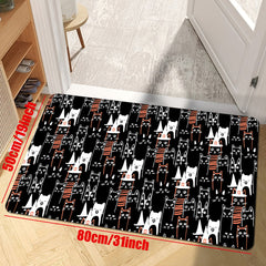 Cat Kitchen Mat Anti Slip Soft Absorbent Bath Mat