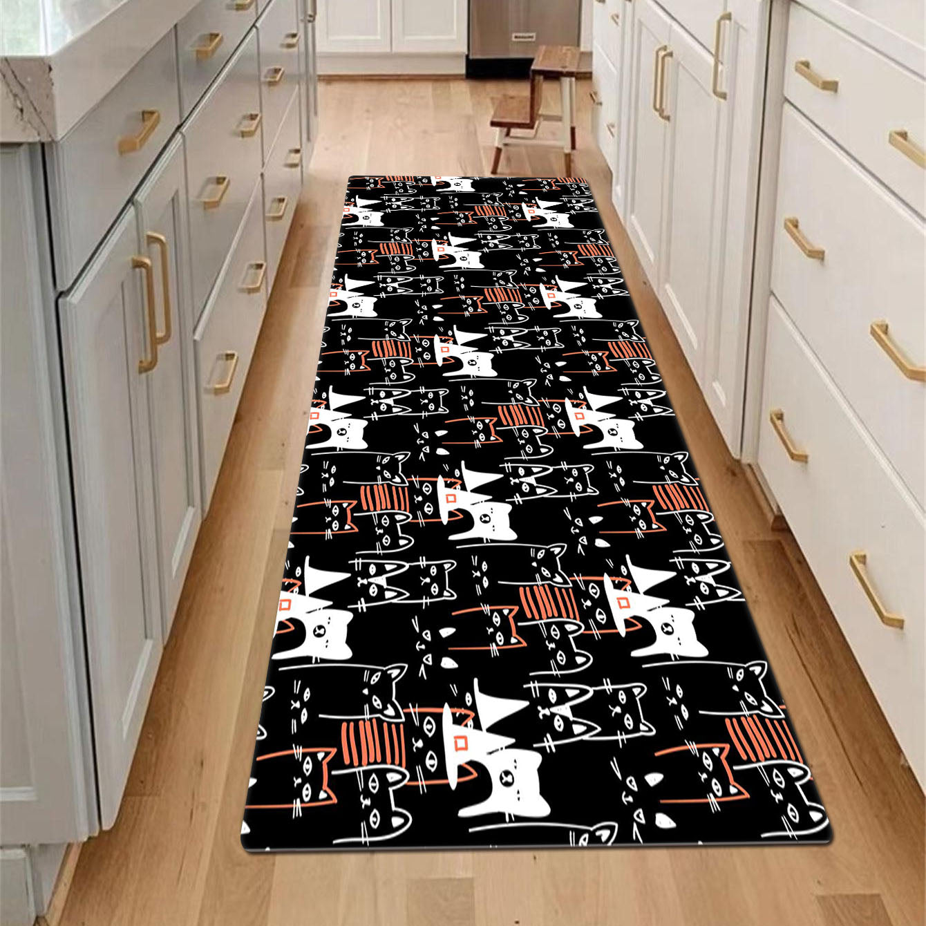 Cat Kitchen Mat Anti Slip Soft Absorbent Bath Mat