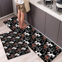 Cat Kitchen Mat Anti Slip Soft Absorbent Bath Mat