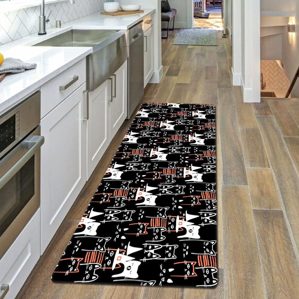 Cat Kitchen Mat Anti Slip Soft Absorbent Bath Mat