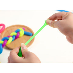10pcs Soft Rubber TPR Noodle Elastic Rope Toy for Stress Relief