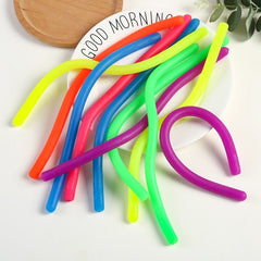 10pcs Soft Rubber TPR Noodle Elastic Rope Toy for Stress Relief