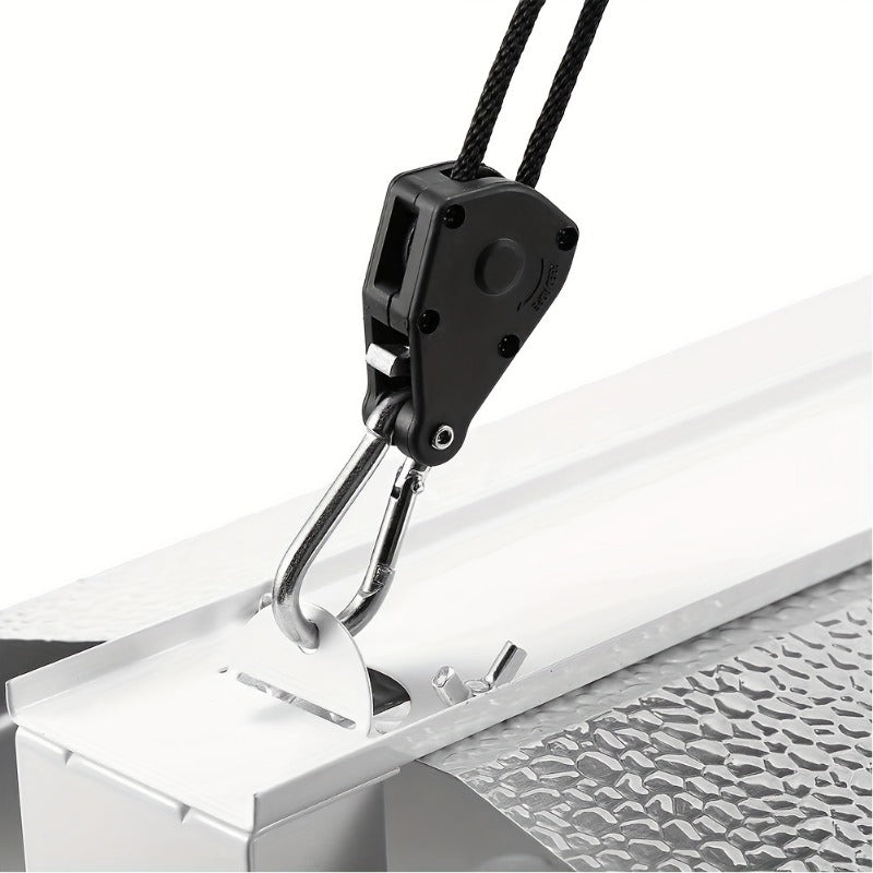 Heavy Duty Ratchet Hanger Adjustable Rope Hangers for Grow Light Fan Filter Room