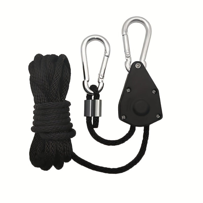 Heavy Duty Ratchet Hanger Adjustable Rope Hangers for Grow Light Fan Filter Room