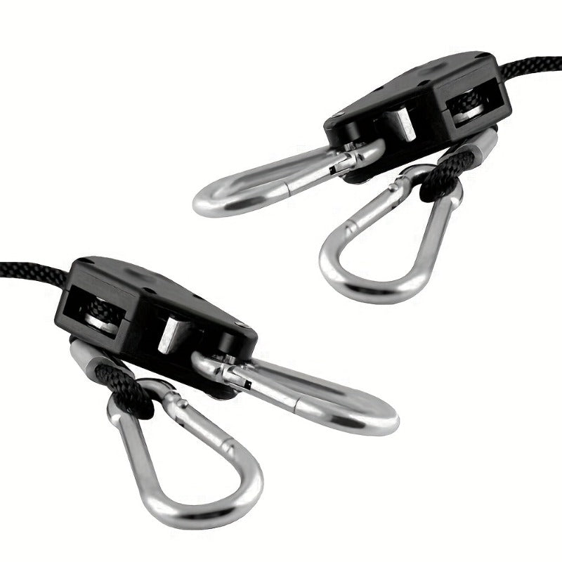 Heavy Duty Ratchet Hanger Adjustable Rope Hangers for Grow Light Fan Filter Room