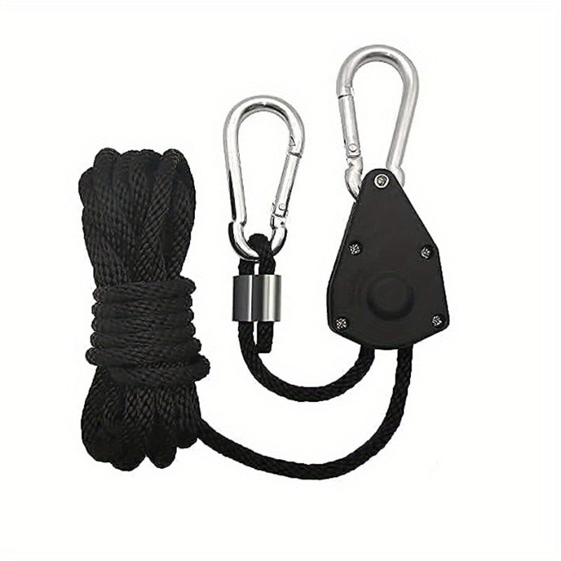 Heavy Duty Ratchet Hanger Adjustable Rope Hangers for Grow Light Fan Filter Room