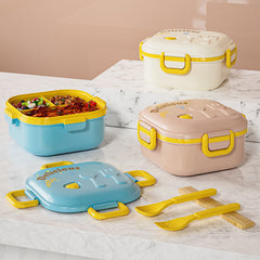 Portable Lunch Box Bento Box Microwave Safe Divided Picnic Lunch Container