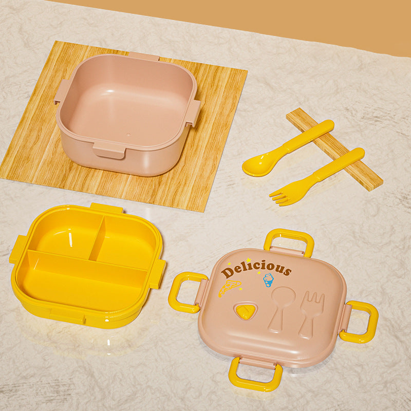 Portable Lunch Box Bento Box Microwave Safe Divided Picnic Lunch Container