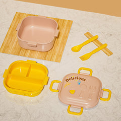 Portable Lunch Box Bento Box Microwave Safe Divided Picnic Lunch Container