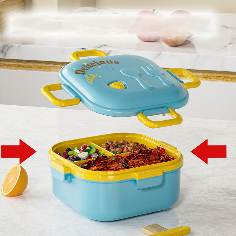 Portable Lunch Box Bento Box Microwave Safe Divided Picnic Lunch Container