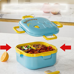 Portable Lunch Box Bento Box Microwave Safe Divided Picnic Lunch Container