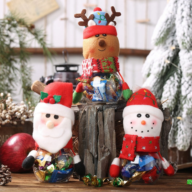 Christmas Children Doll Candy Jar Peace Candy Box