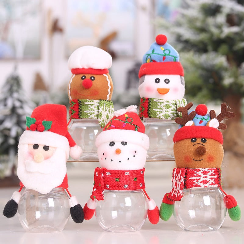 Christmas Children Doll Candy Jar Peace Candy Box