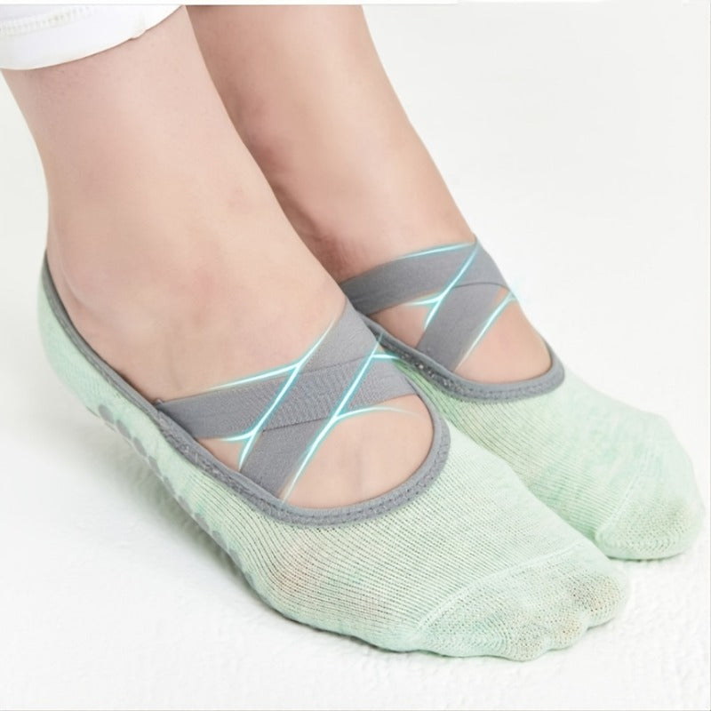 Professional Non Slip Yoga Socks Soft Comfort Sweat Absorption