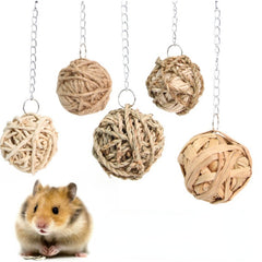 Parrot Bird Toy Handwoven Sling Ball Seaweed Rattan Gourd Tease Supplies