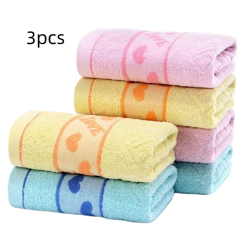 Heart Embroidered Towel for Daily Use & Camping