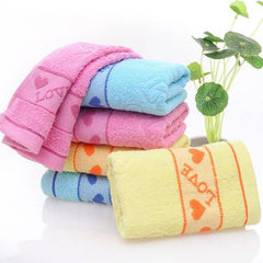 Heart Embroidered Towel for Daily Use & Camping