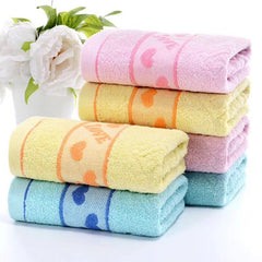 Heart Embroidered Towel for Daily Use & Camping