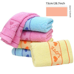 Heart Embroidered Towel for Daily Use & Camping