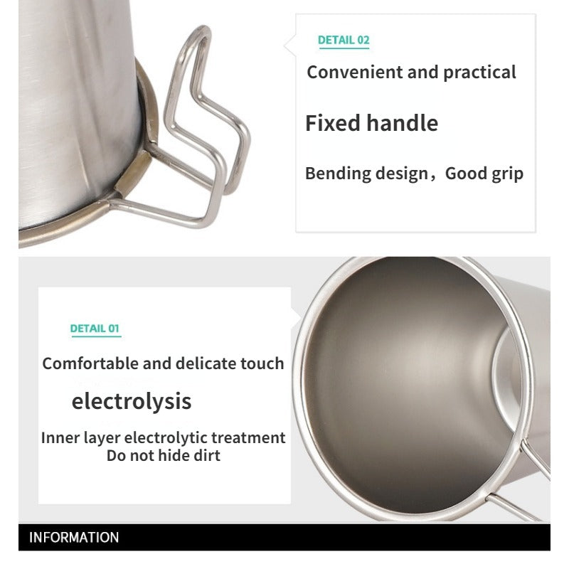 304 Stainless Steel Cup Portable Coffee Cup Mountaineering Camping Water Cup