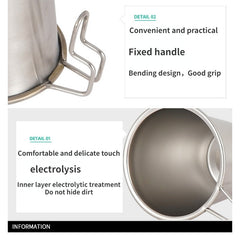 304 Stainless Steel Cup Portable Coffee Cup Mountaineering Camping Water Cup