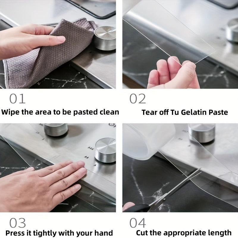 Transparent Self Adhesive Caulk Strip for Kitchen Bathroom Sealing