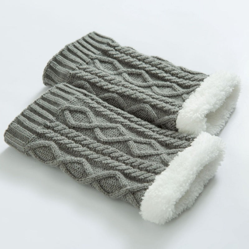 Knitted Thickened Knee Pads Leg Warmer Covers - Winter Camping Travel