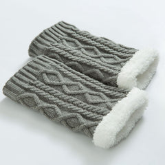 Knitted Thickened Knee Pads Leg Warmer Covers - Winter Camping Travel