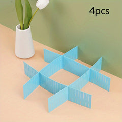 4pcs Drawer Storage Divider Cabinet Partition Combination