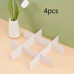 4pcs Drawer Storage Divider Cabinet Partition Combination
