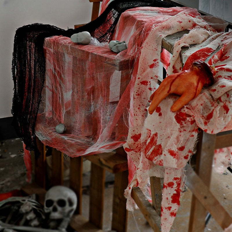 Halloween Blood Gauze Haunted House Playbook Kill Decoration