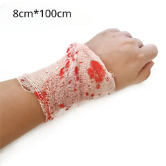 Halloween Blood Gauze Haunted House Playbook Kill Decoration