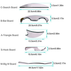 5pcs Stainless Steel IASTM Massage Tools Fascia Recovery Muscle Massager