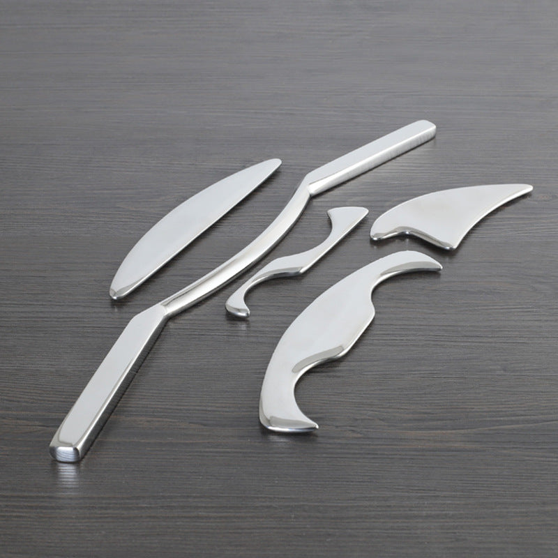 5pcs Stainless Steel IASTM Massage Tools Fascia Recovery Muscle Massager