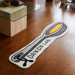 Spoon-shaped Kitchen Rug, Soft & Plush Bedroom Carpet