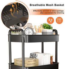 4 Tier Cart Rack For Kitchen Bathroom Office And Bedroom
