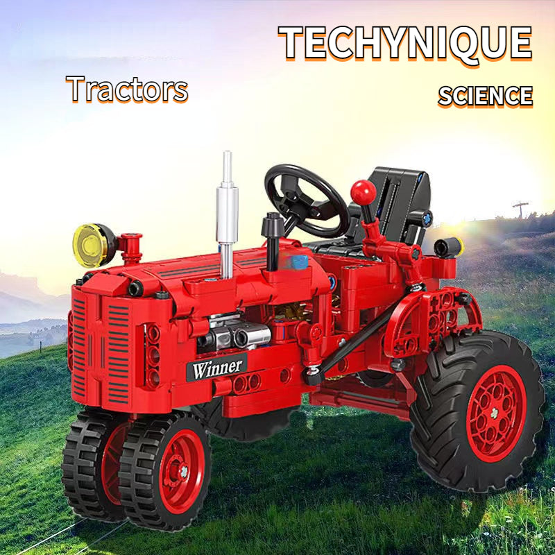 Tractor Building Blocks Toy Educational Assembled Model