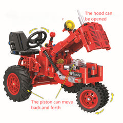 Tractor Building Blocks Toy Educational Assembled Model