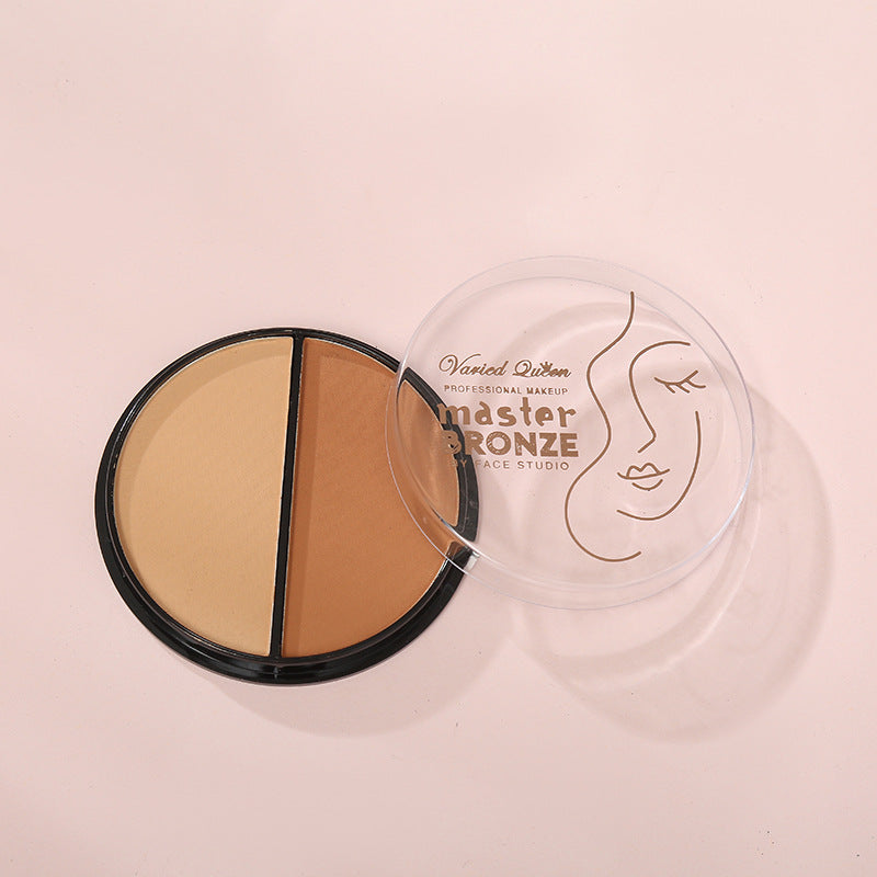 Shading Bronzer Powder Dark Light Face Contouring Palette